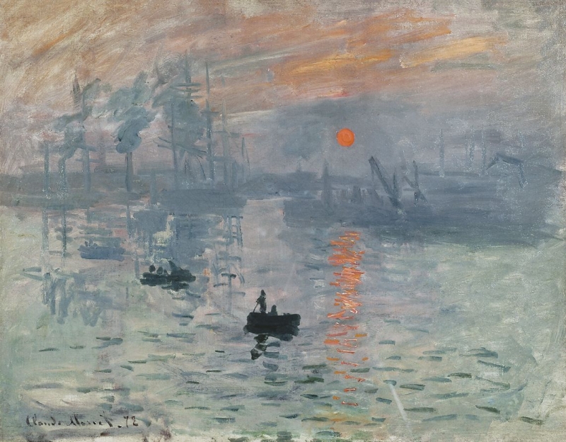 Claude Monet, Impression, soleil levant, 1872, Öl auf Leinwand, Musée Marmottan Monet,Paris © Public domain, via Wikimedia Commons