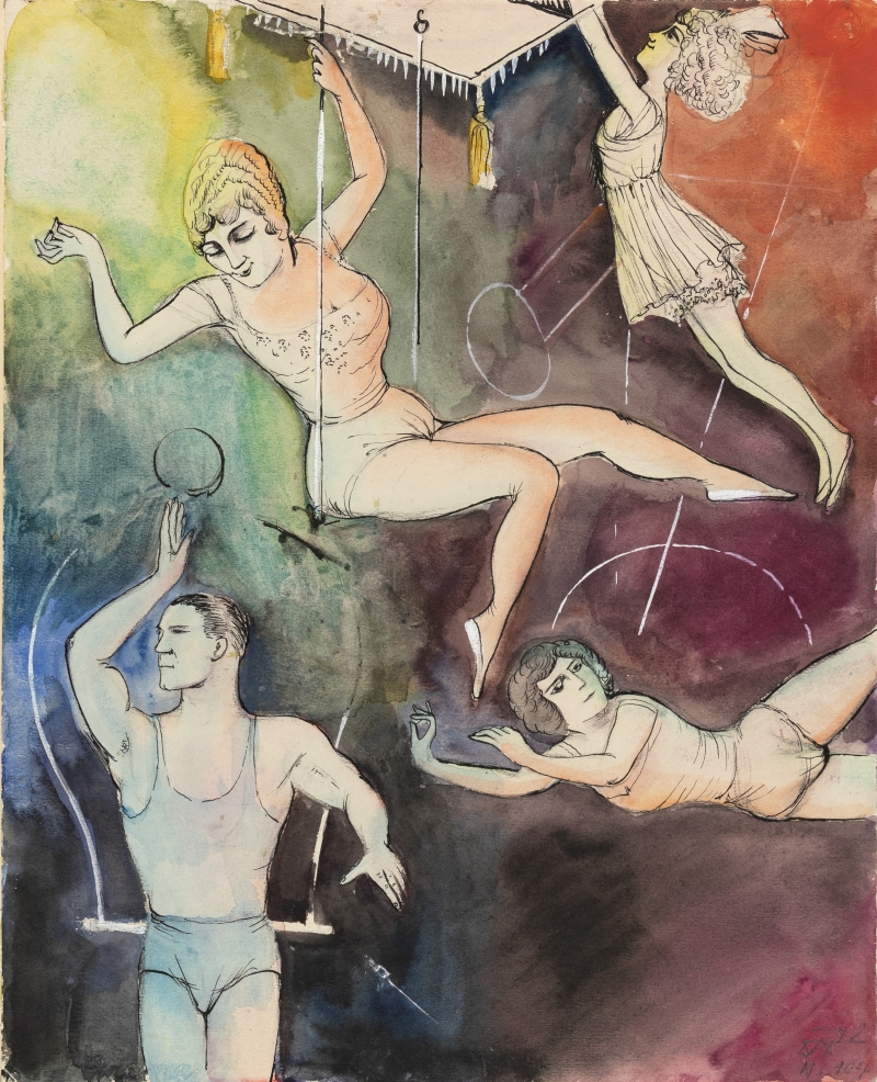 Otto Dix, Artistenfamilie (Zirkus-Szene), 1922, Kunstsammlung Gera, Dauerleihgabe Sammlung Niescher