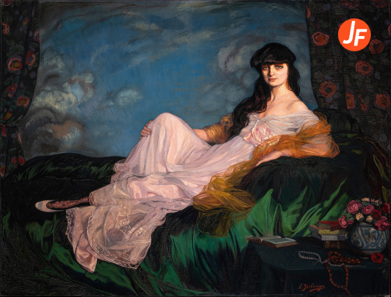 Ignacio Zuloaga: Gräfin von Noailles (Die Comtesse de Noailles), 1919, Bilbao Fine Arts Museum